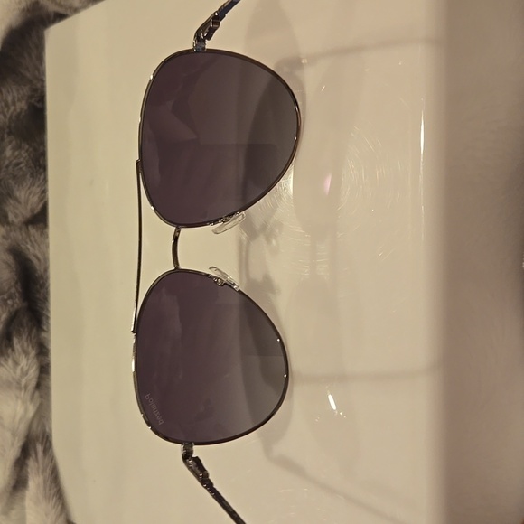 Banana Republic Silver Aviator Sunglasses Brand New In Case - Picture 10 of 15
